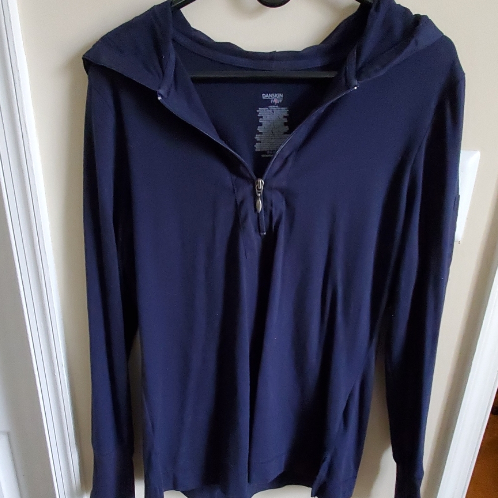 Danskin now comfy hooded shirt.